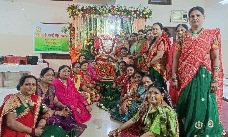 अखिल भारतीय मारवाड़ी महिला सम्मेलन शाखा चंद्रपुर के द्वारा भादी अमावस को दादी रानी सती का मंगल पाठ अग्रसेन भवन में धूमधाम से किया गया 1 KSHITITECH IMG 20240906 WA0012 KSHITITECH