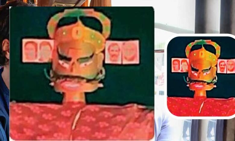 रावण के सिरों में लगाए राहुल-प्रियंका के फोटो, भड़के कांग्रेसी, FIR की मांग 1 KSHITITECH 14A 46 KSHITITECH