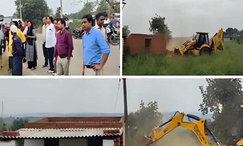 मनेंद्रगढ़ के जेल बिल्डिंग रोड पर चला सरकारी बुलडोजर, अतिक्रमण हुआ जमींदोज 1 KSHITITECH 22A 84 KSHITITECH