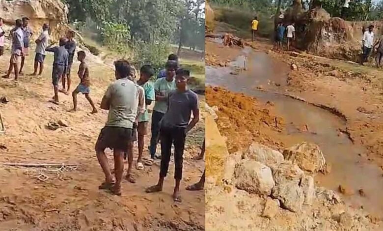 सरगुजा में छुही खदान धंसने से दो लोगों के दबने से मौत, पुलिस मामले की जांच कर रही 1 KSHITITECH 9A 77 1 KSHITITECH