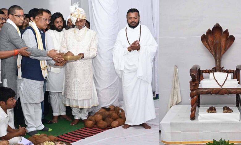 भण्डारपुरी धाम में मुख्यमंत्री साय ने गुरुगद्दी आसन के दर्शन कर पूजा अर्चना की 1 KSHITITECH Cm sai1 1 KSHITITECH