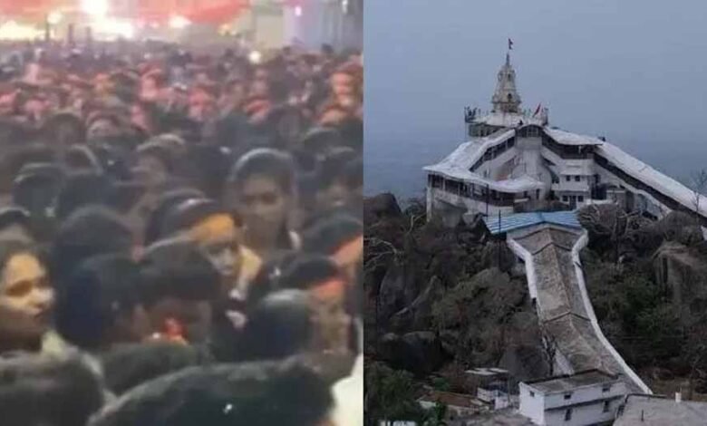 छत्तीसगढ़ के डोंगरगढ़ के मां बम्लेश्वरी मंदिर में दर्शन करने दर्शनार्थियों की भीड़ उमड़ रही है मची भगदड़, एक की मौत 1 KSHITITECH bagda1 KSHITITECH