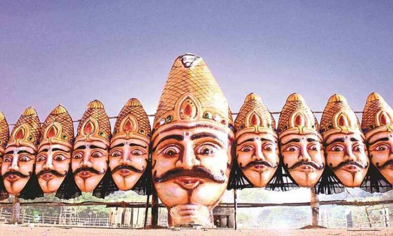 101 फीट का रावण व 70-70 फीट के मेघनाथ व कुंभकरण के पुतले का होगा दहन 1 KSHITITECH ravan 2 KSHITITECH