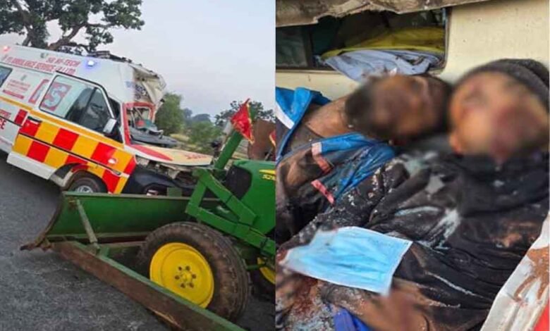 छत्तीसगढ़-जगदलपुर में ट्रक से एम्बुलेंस भिड़ने से 2 मेडिकल स्टाफ की मौत 1 KSHITITECH Chhattisgarh 10 2 10 KSHITITECH