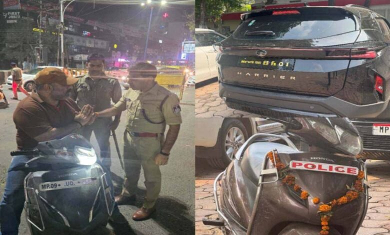 इंदौर की सड़कों पर बिना नंबर प्लेट की गाड़ियां ‘भाई’, ‘दादा’, ‘प्रेस’, और ‘पुलिस’ लिखे हुए दौड़ती आती है नजर 1 KSHITITECH indore KSHITITECH