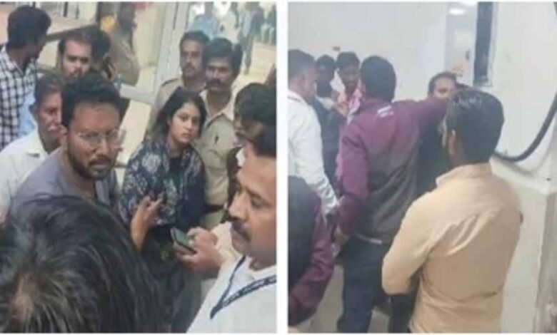 एमवाय अस्पताल में बड़ा बवाल : 3 डॉक्टर और 2 सुरक्षाकर्मी घायल 1 KSHITITECH my hospital KSHITITECH