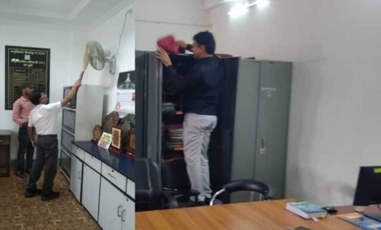 झाडू, बाल्टी, फावड़ा लिए एसडीएम सहित जिले के अधिकारियों ने किया अपने-अपने कार्यालयों की सफाई 1 KSHITITECH 1 249 KSHITITECH