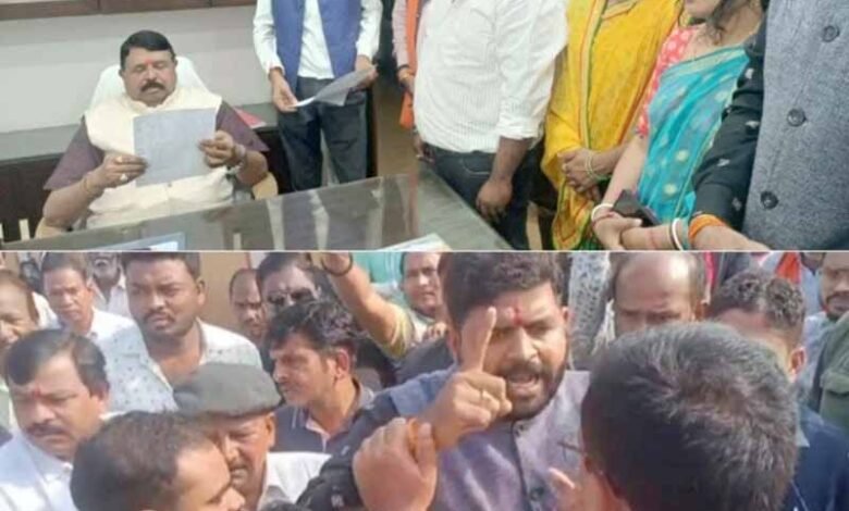 भाजपा मंडल अध्यक्ष चुनाव में हंगामा,विधायक मोतीलाल साहू का हुआ विरोध 1 KSHITITECH 1 862 KSHITITECH