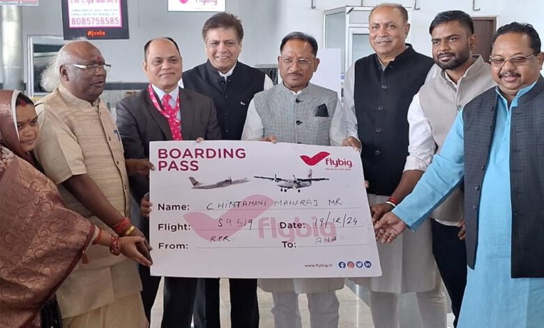 मुख्यमंत्री विष्णुदेव साय ने रायपुर-अंबिकापुर-बिलासपुर हवाई सेवा का स्वामी विवेकानंद विमानतल पर किया शुभारंभ 1 KSHITITECH 19A 70 KSHITITECH