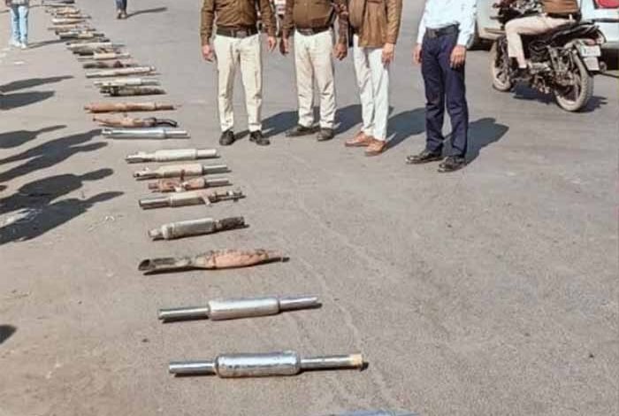 विदिशा में तेज आवाज वाली बाइक पर जारी रहेगा एक्शन- 41 मॉडिफाइड साइलेंसर पर चला रोड रोलर 1 KSHITITECH rolar2 KSHITITECH
