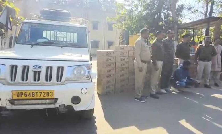 मध्यप्रदेश से लाई जा रही 61 पेटी अंग्रेजी शराब पिकअप से जब्त 1 KSHITITECH 1 420 KSHITITECH