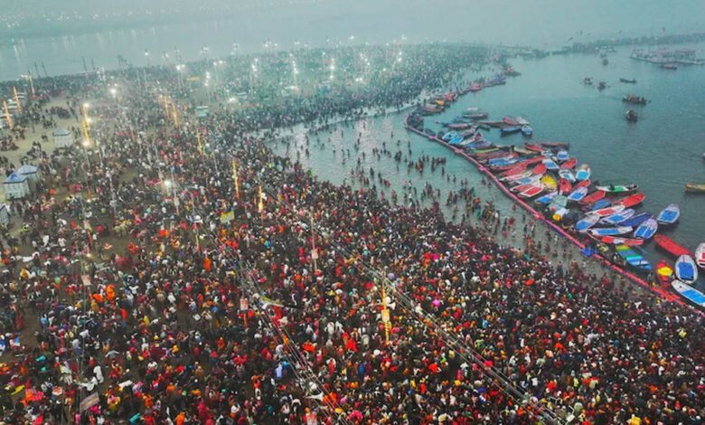 महाकुंभ का आज से भव्य आगाज, 60 लाख श्रद्धालुओं ने किया स्नान 1 KSHITITECH 13A 31 KSHITITECH