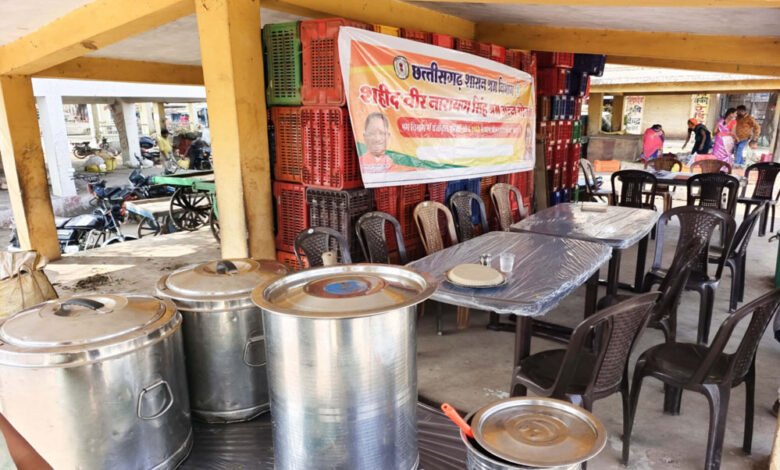 बालोद के श्रमिकों को पांच रुपये में मिल रहा भरपेट भोजन 1 KSHITITECH 17A 24 KSHITITECH