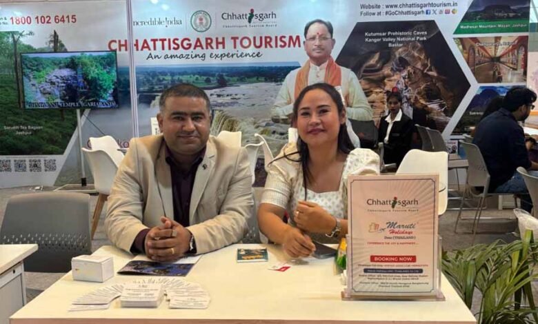 SATTE 2025: पर्यटन स्थलों को प्रमोट करने छत्तीसगढ़ टूरिज्म बोर्ड ने बनाया विशेष स्टॉल 1 KSHITITECH 1 1004 KSHITITECH