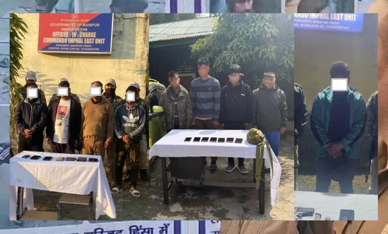 मणिपुर के इंफाल और तेंगनौपाल जिलों में सुरक्षा बलों ने नौ आतंकवादियों को गिरफ्तार किया 1 KSHITITECH 15A 27 KSHITITECH