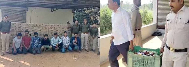 ब्लॉक कांग्रेस अध्यक्ष के फार्म हाउस पर दुर्ग पुलिस और आबकारी विभाग ने मारा छामापार, 500 पेटी शराब जप्त 1 KSHITITECH 2 108 KSHITITECH