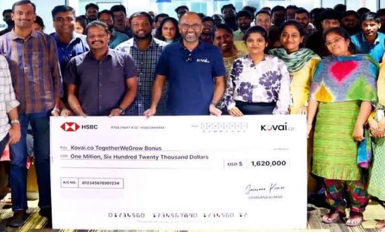तमिलनाडु में आईटी कंपनी ने अपने कर्मचारियों को 14 करोड़ रुपए का बोनस दिया 1 KSHITITECH it1 KSHITITECH