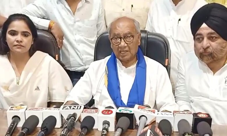 दिग्विजय सिंह ने पश्चिम बंगाल में हो रही हिंसा के लिए बीजेपी और संघ को जिम्मेदार ठहराया 1 KSHITITECH 14A 89 KSHITITECH
