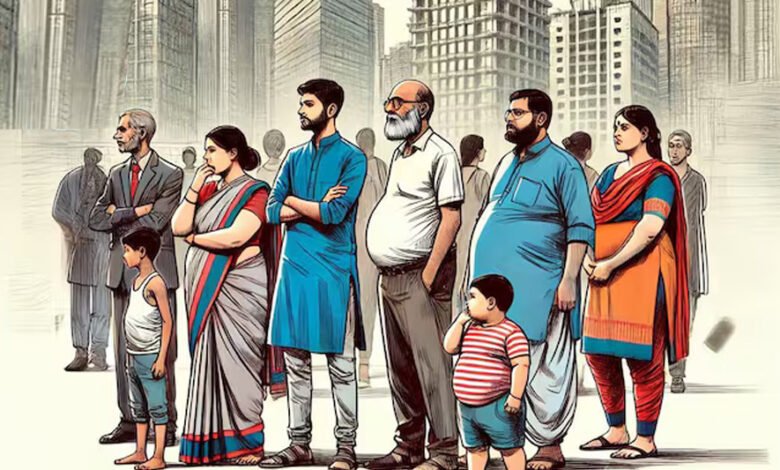 भारत में 2050 तक मोटापे से पीड़ितों की संख्या 450 मिलियन तक पहुंच जाएगी : स्टडी 1 KSHITITECH 15A 81 KSHITITECH