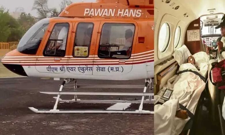 संजीवनी बनकर आई एयर एंबुलेंस, मरीज को भोपाल से गुड़गांव किया एयरलिफ्ट 1 KSHITITECH 24A 93 1 KSHITITECH