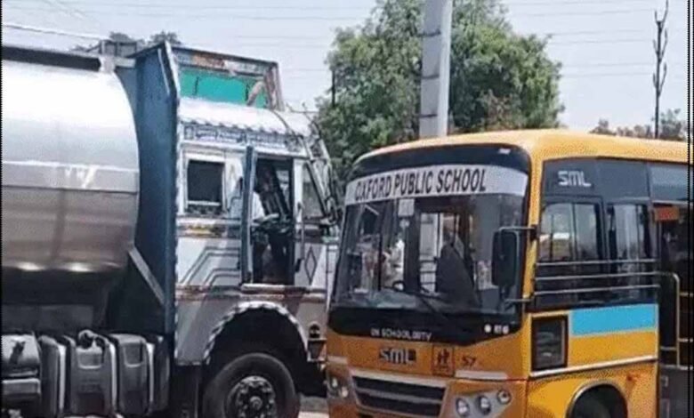 ग्वालियर में गैस टैंकर और बस की टक्कर पर आधारित मॉक ड्रिल 1 KSHITITECH 7A 71 KSHITITECH