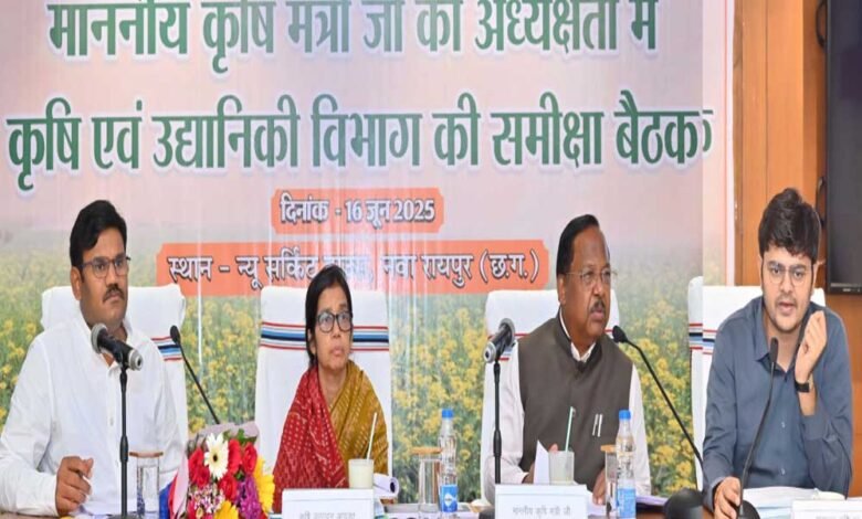 समितियों में खाद-बीज का पर्याप्त भंडारण और किसानों की मांग के अनुरूप वितरण किया जाए: मंत्री नेताम 1 KSHITITECH 17A 8 1 KSHITITECH