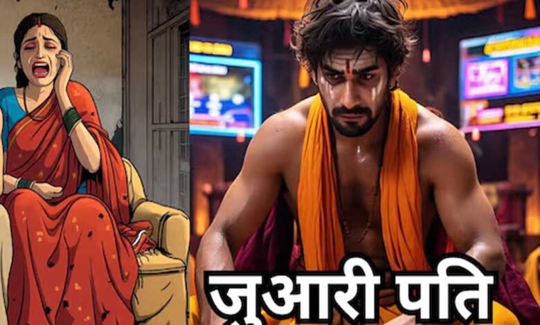 जुए की लत, पत्नी दांव पर, दोस्त को चुकाने थे पैसे, बदले में पत्नी दे दिया 1 KSHITITECH 24A 111 KSHITITECH