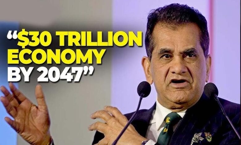 हम अभी 4 ट्रिलियन डॉलर की इकोनॉमी बने , जब देश आजादी के 100 साल पूरे करेगा, तो ये आंकड़ा 30 ट्रिलियन डॉलर होगा- अमिताभ कांत 1 KSHITITECH 3A 118 KSHITITECH