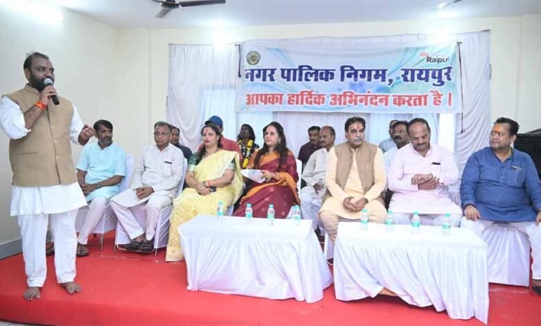 शहीद चूड़ामणि नायक वार्ड में 1.08 करोड़ रुपये के विकास कार्यों का लोकार्पण विधायक श्री राजेश मूणत द्वारा संपन्न हुआ 1 KSHITITECH rai KSHITITECH
